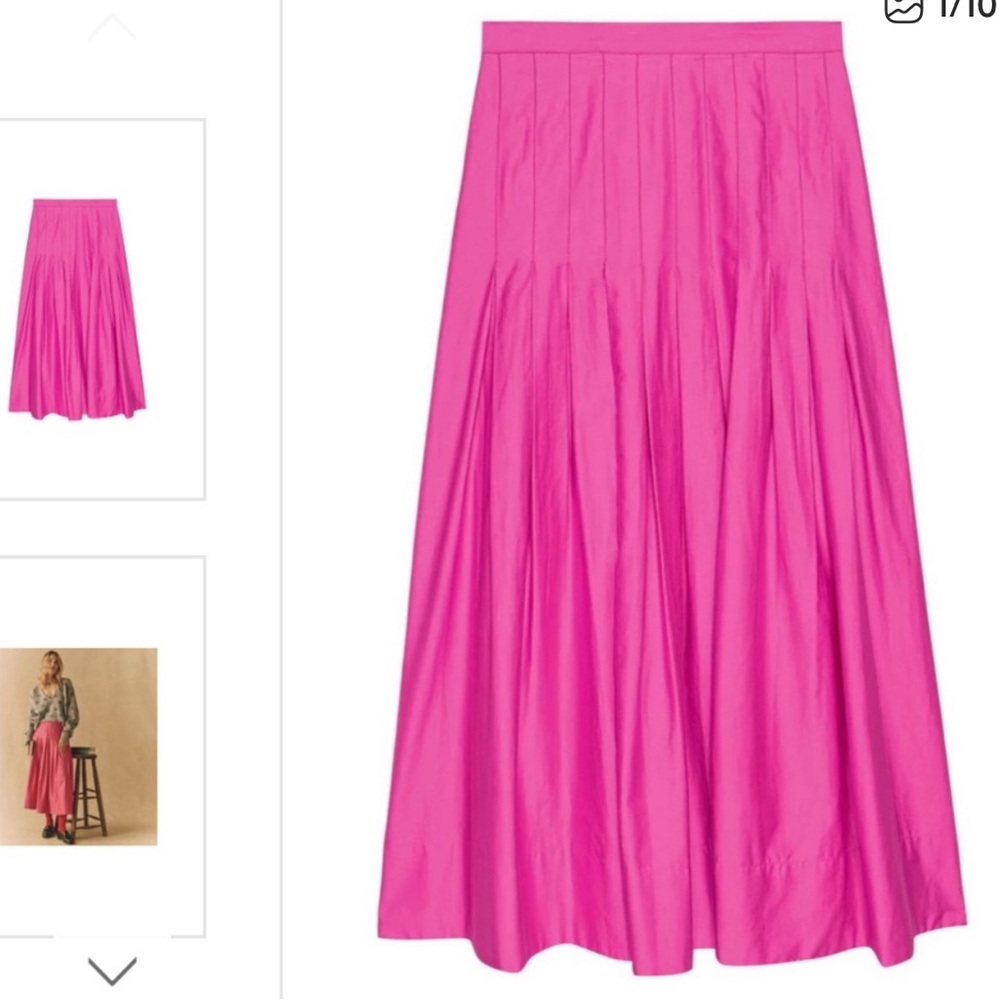 NWT The Great Rhythm Skirt in Fuchsia - Picture 2 of 5